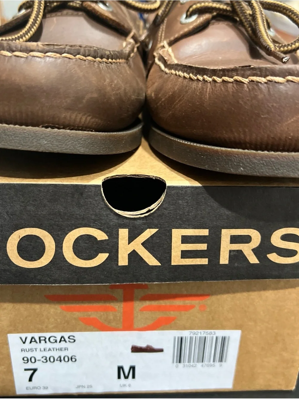 Dockers Brown Leather Boat Shoes - Vargas Style 7M